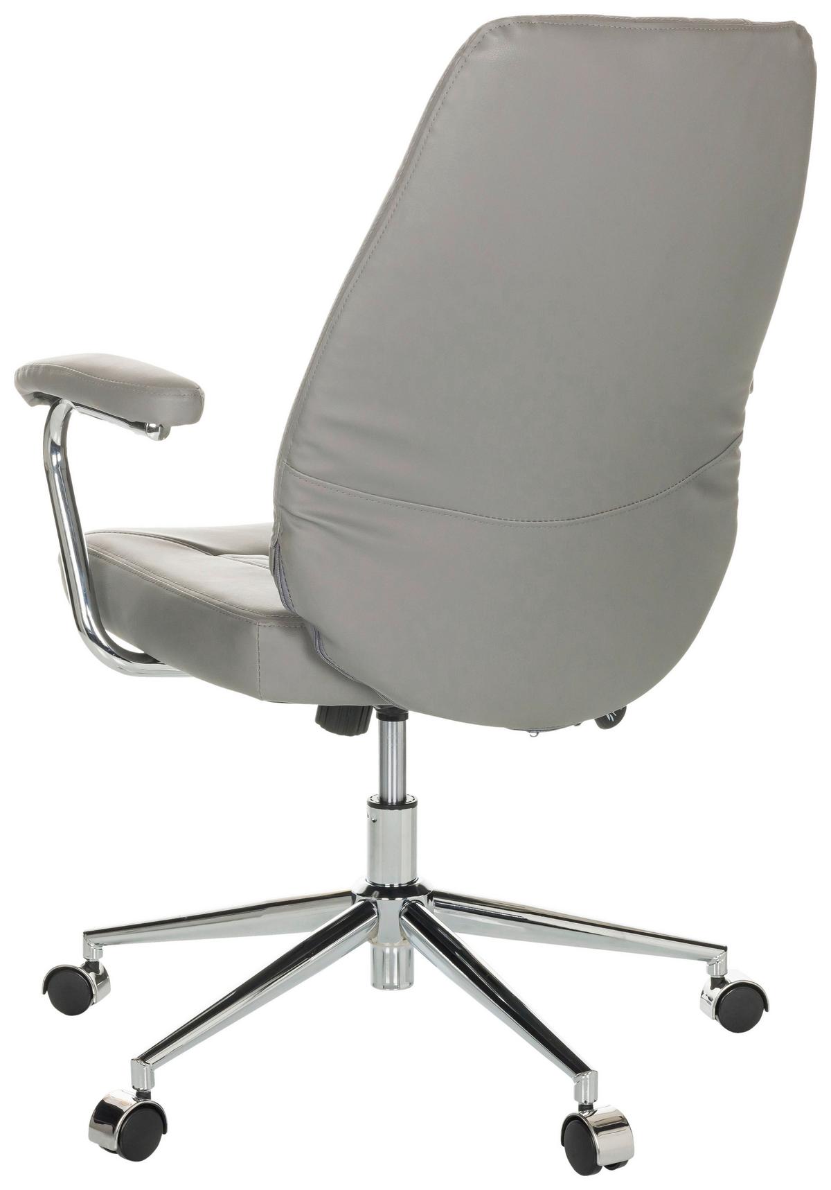 Drehstuhl Theo I - Schwarz/Grau, Basics, Leder/Kunststoff (68/96-103/68cm) - MID.YOU