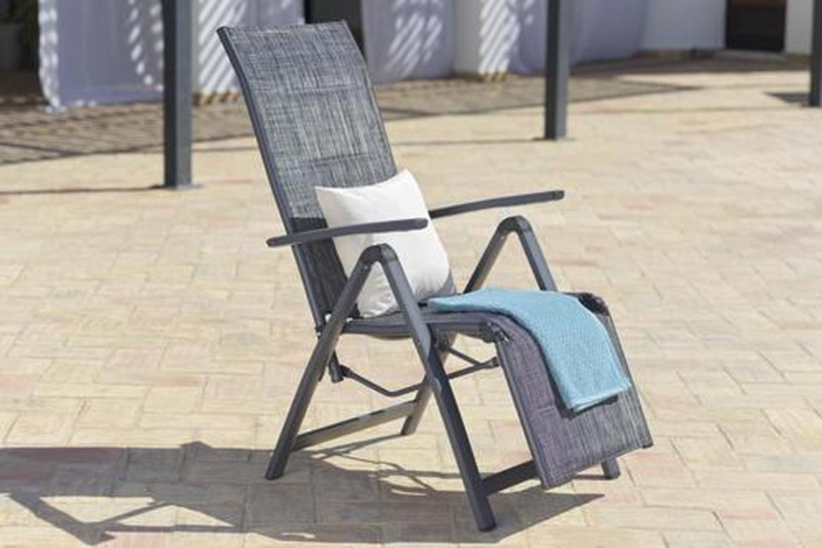 Kerti Fotel Verena - Design, textil/fém (57/113/68cm) - Luca Bessoni