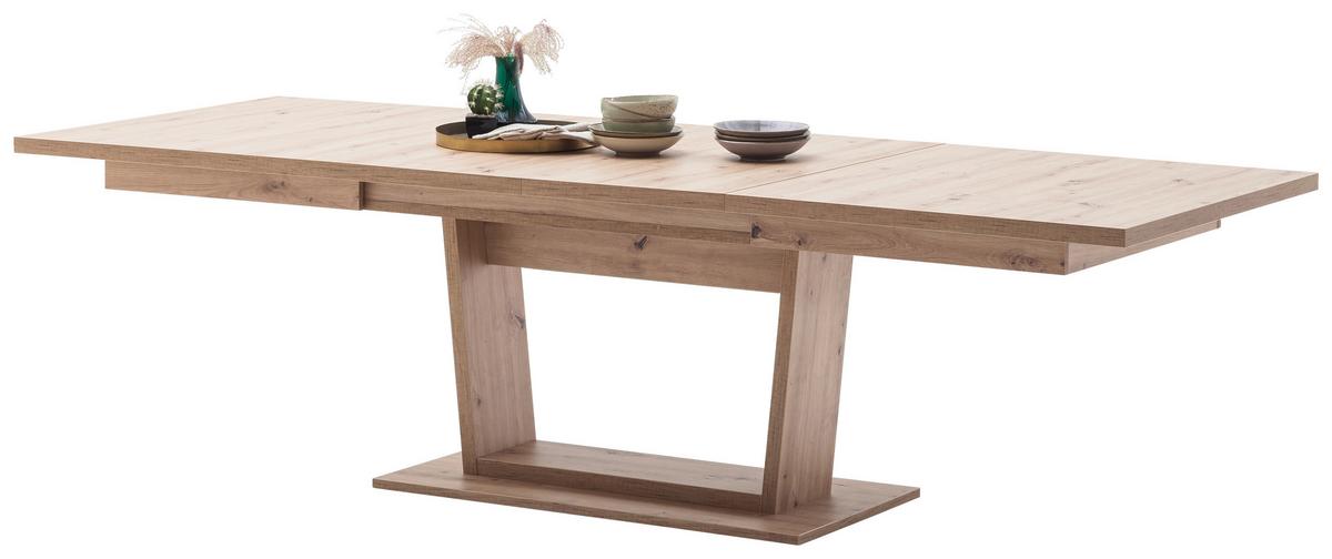 Esstisch Ausziehbar Cortona 180-280x100 Cm Eichefarben - Eichefarben, Design, Holzwerkstoff (180/100/77cm) - Livetastic