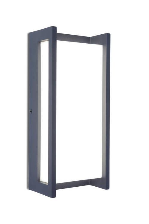 Außenwandleuchte Qubo 18w Kunststoff Metall, Wandmontage - Anthrazit/Weiß, Design, Kunststoff/Metall (22,00cm)