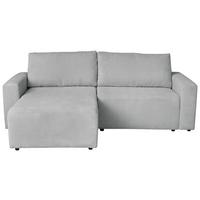 Ecksofa Dallas Boucle Grau 173x258 cm - Schwarz/Grau, MODERN, Holz/Kunststoff (173/258cm)