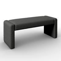 SEDACÍ LAVICE ANDREA - šedá, Moderní, dřevo/textil (123/50/45cm) - Bessagi Home