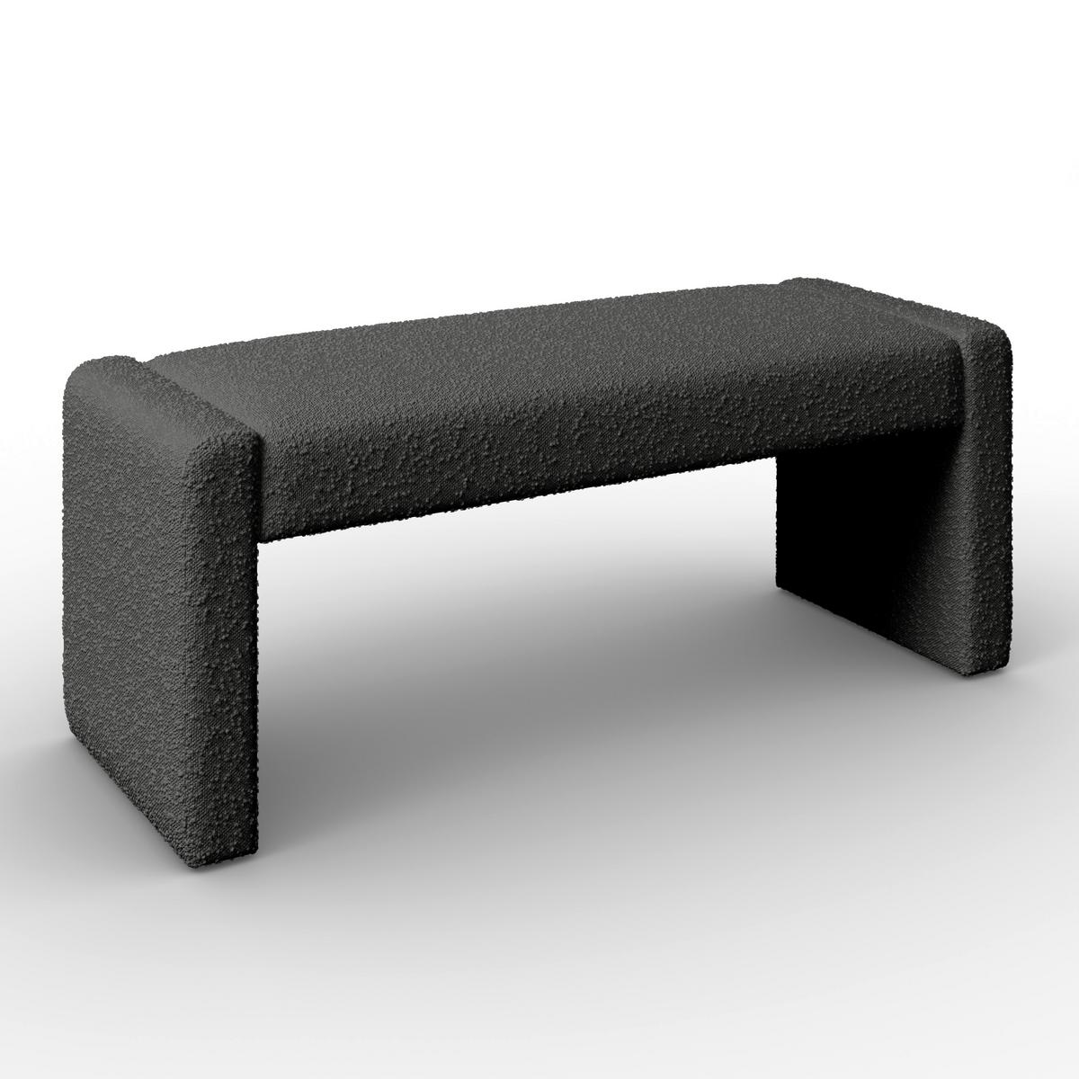 SEDACÍ LAVICE ANDREA - šedá, Moderní, dřevo/textil (123/50/45cm) - Bessagi Home