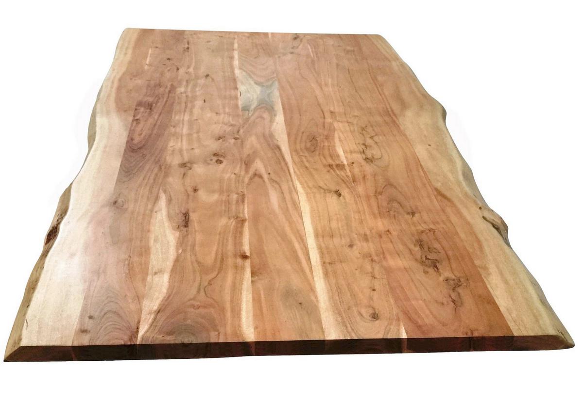 ESSTISCH Naturfarben/Braun L: 160cm - Braun/Naturfarben, MODERN, Holz/Metall (160/85/76cm) - MID.YOU
