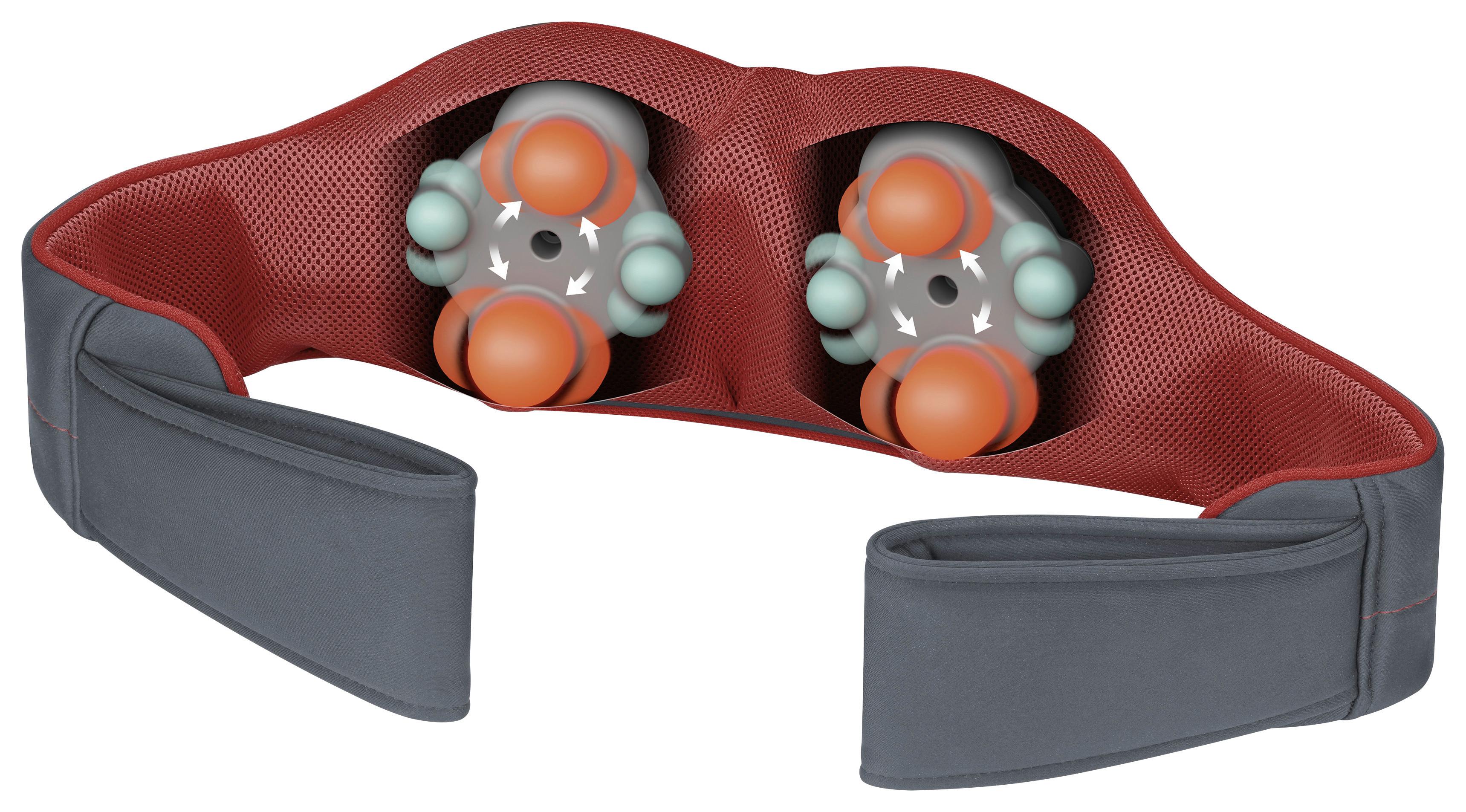 Massagegerät Gürtel mit Wärmefunktion - Grau, KONVENTIONELL, Kunststoff (40,8/17,7/18cm) - Beurer