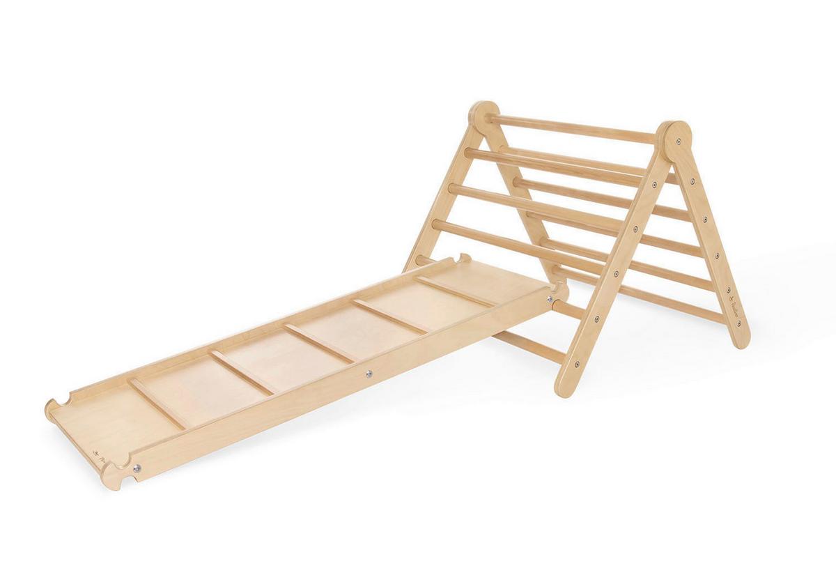 Motorikspiel Kletterset Kari - Birkefarben/Buchefarben, Basics, Holz (115/75/62cm) - Pinolino