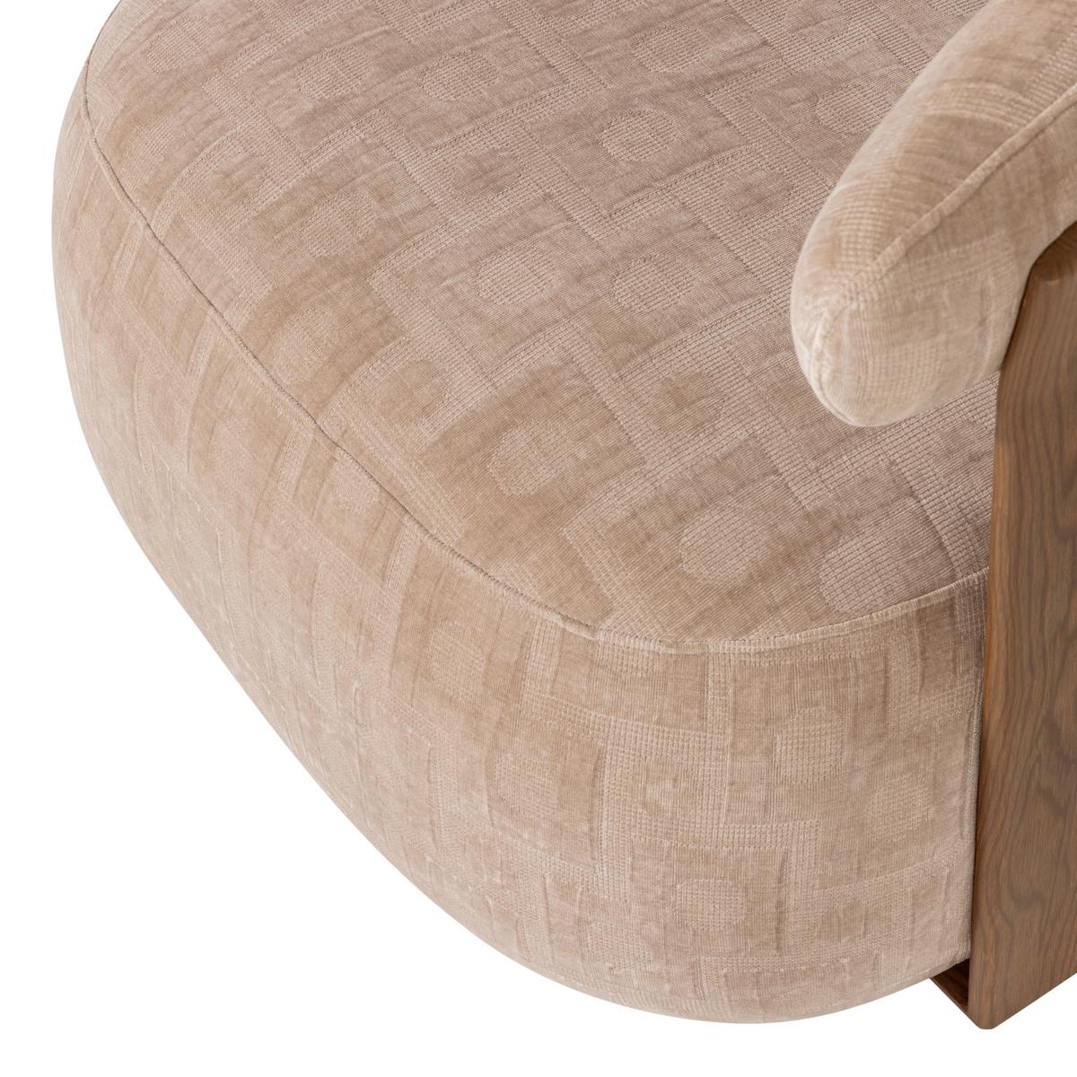 SESSEL Foon Sandfarben B: 82cm - Sandfarben/Schwarz, MODERN, Holz/Textil (82/78/73cm) - Livetastic