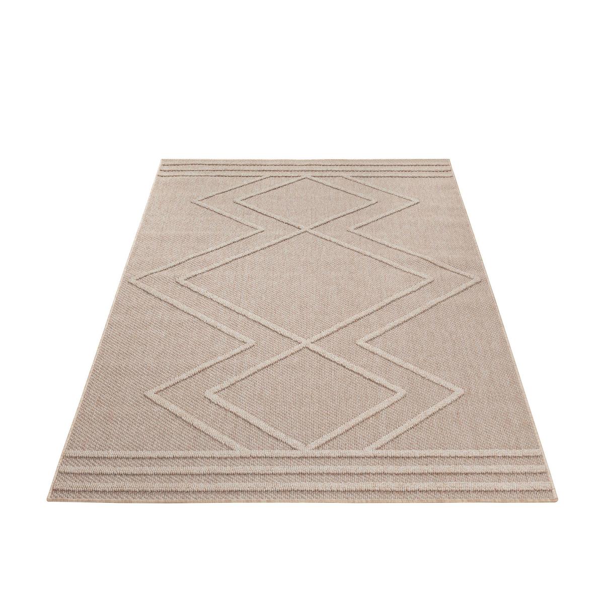 Outdoorteppich Patara - Beige, Design, Textil (80/150cm) - Novel
