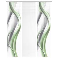 Flächenvorhang Cara 3er Set - Weiß/Grau, Basics, Textil (180/260cm)