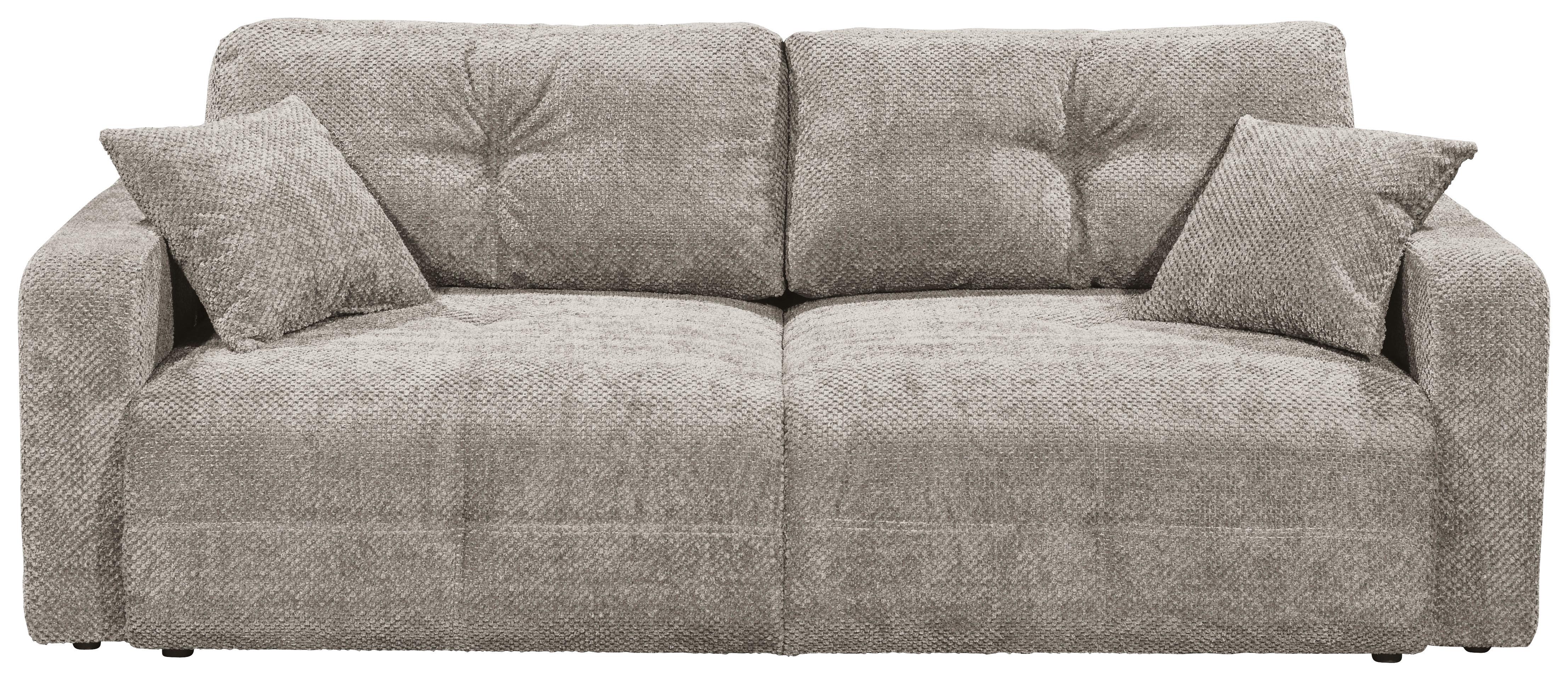 Schlafsofa Bullet Taupe B: 235 Cm - Taupe/Schwarz, KONVENTIONELL, Textil (235/88/120cm) - MID.YOU