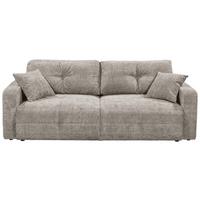Schlafsofa Bullet Taupe B: 235 Cm - Taupe/Schwarz, KONVENTIONELL, Textil (235/88/120cm) - MID.YOU