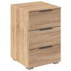 Nachtkästchen Alabama Sonoma Eiche B: 40 Cm - Alufarben/Sonoma Eiche, MODERN, Holzwerkstoff (40/61/42cm) - Rauch Möbel