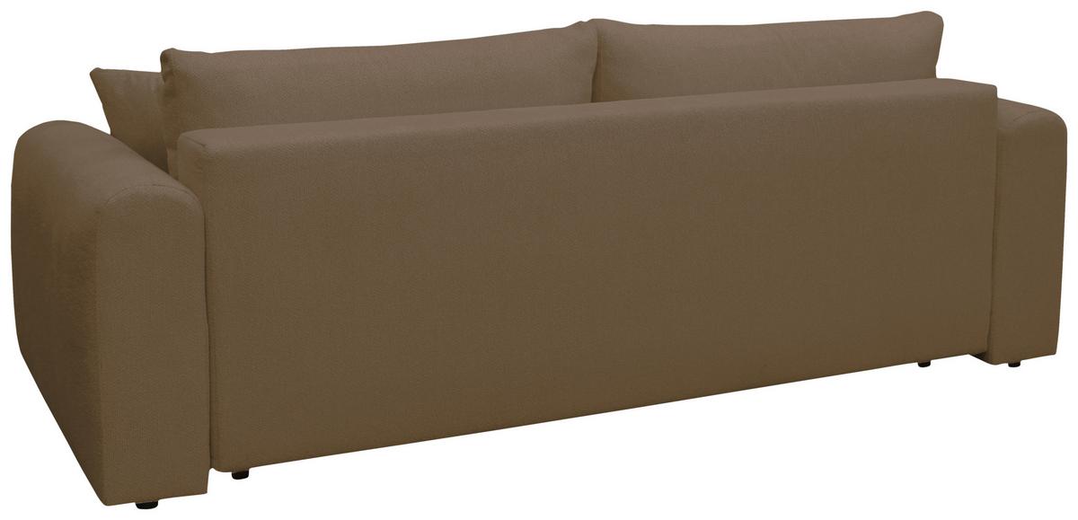 Schlafsofa Supra, Braun B: 245 Cm - Schwarz/Braun, Design, Holz/Textil (245/90/117cm) - MID.YOU