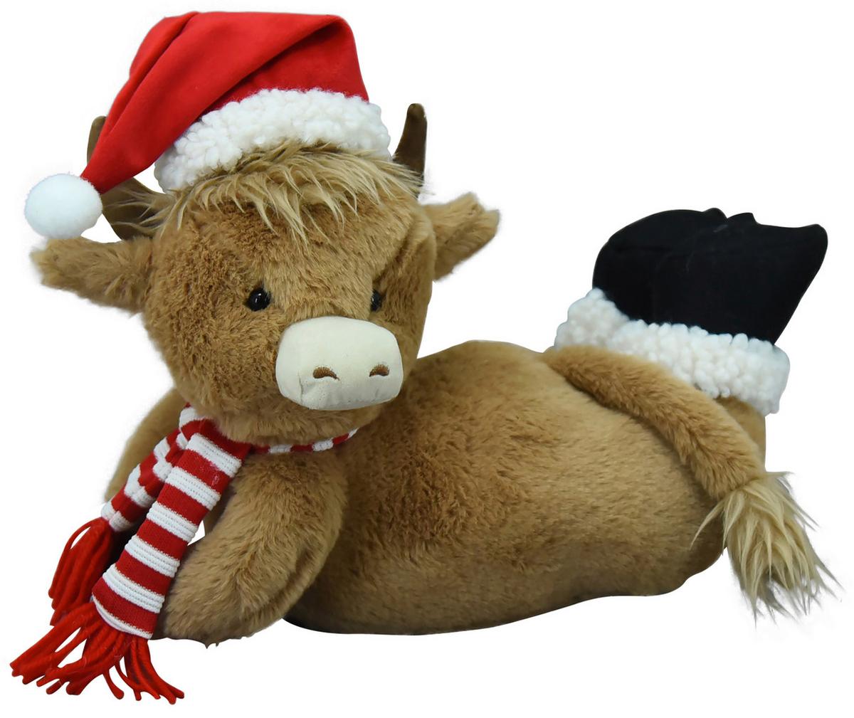 Dekostier Ferdinand - Rot/Schwarz, KONVENTIONELL, Kunststoff/Textil (32/17/24cm) - Luca Bessoni