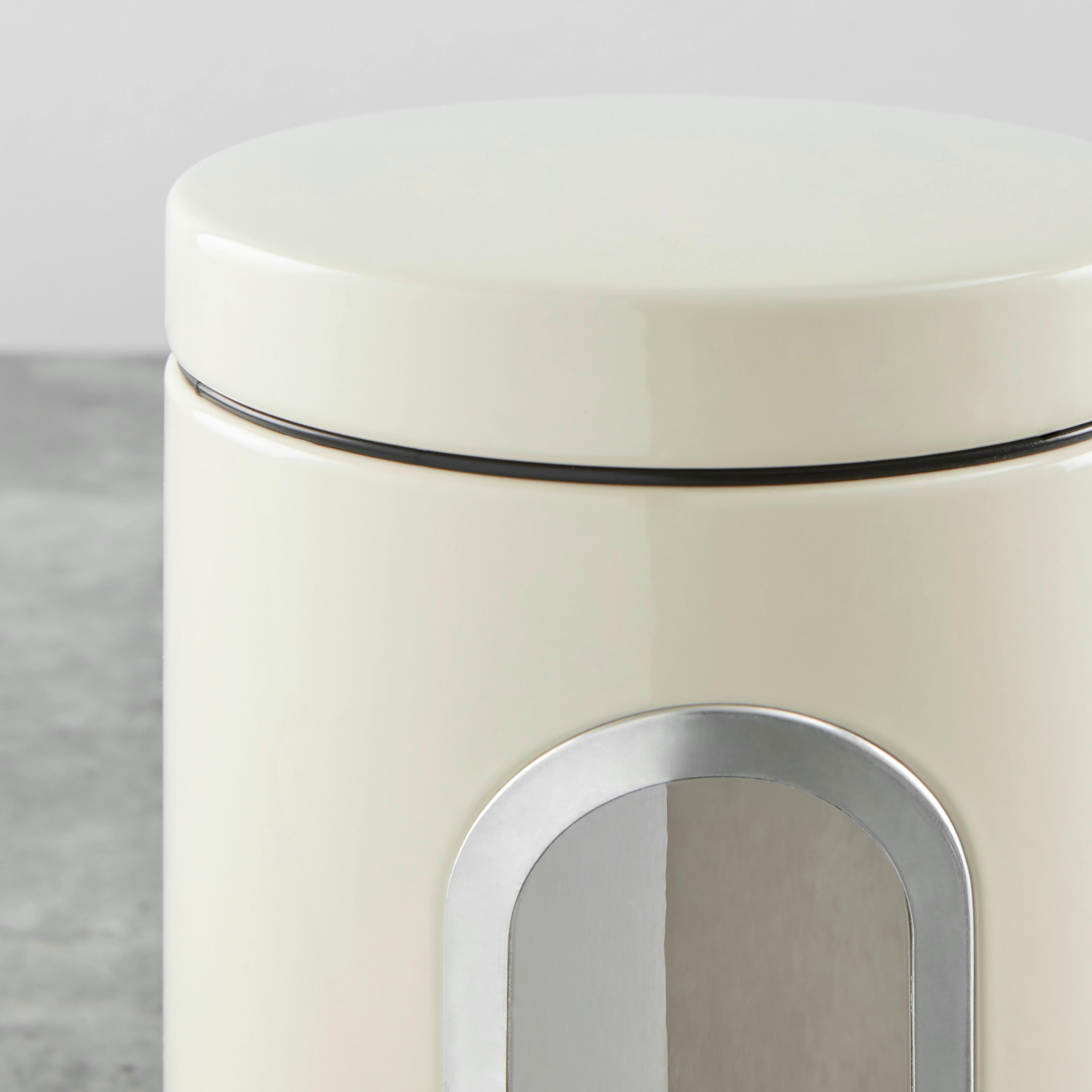 Vorratsdosen 3er-Set Auslaufsicher - Schwarz, Trend, Metall (17,5cm) - Echtwerk