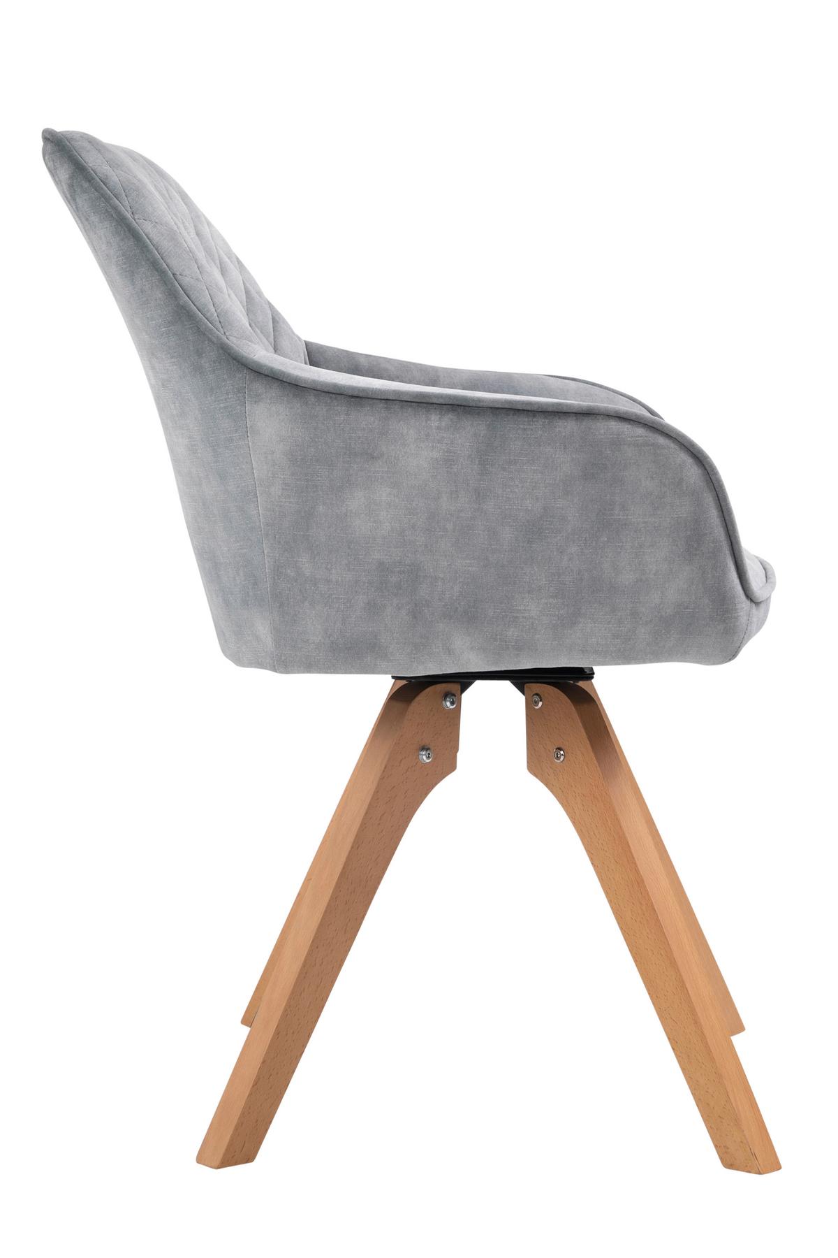 Tischgruppe Weiß/Grau B: 160 cm - Weiß/Naturfarben, MODERN, Holz/Holzwerkstoff (160/90/76cm) - Livetastic