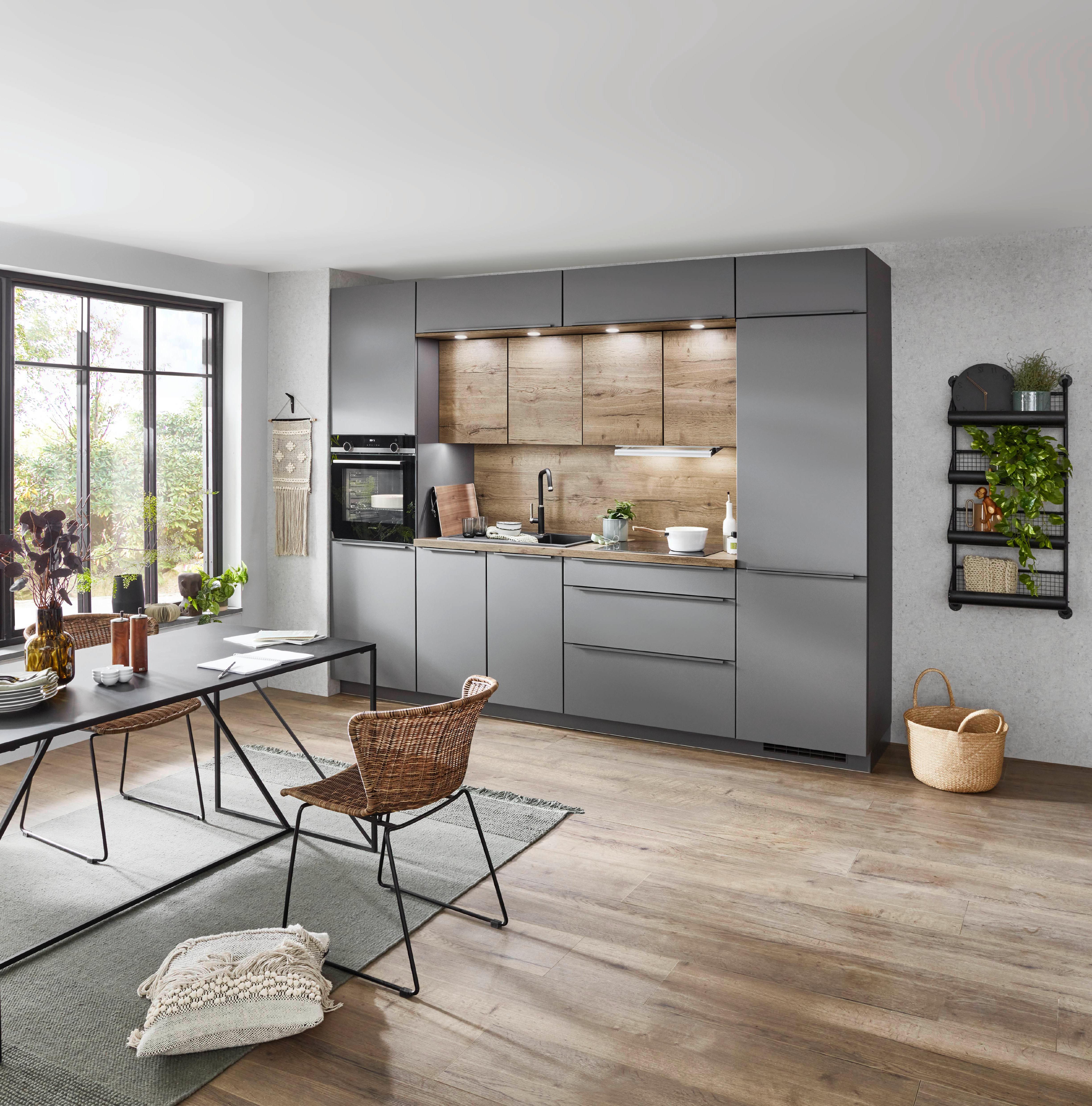 Küchenblock in Grau ohne Geräte » online kaufen