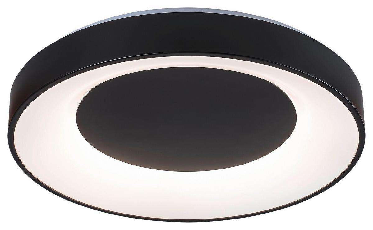 STROPNÉ LED SVIETIDLO CEILO - čierna/biela, Basics, kov/plast (48/8cm)