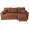 Ecksofa Bega - Chromfarben/Schwarz, Basics, Textil (240/153cm) - P & B