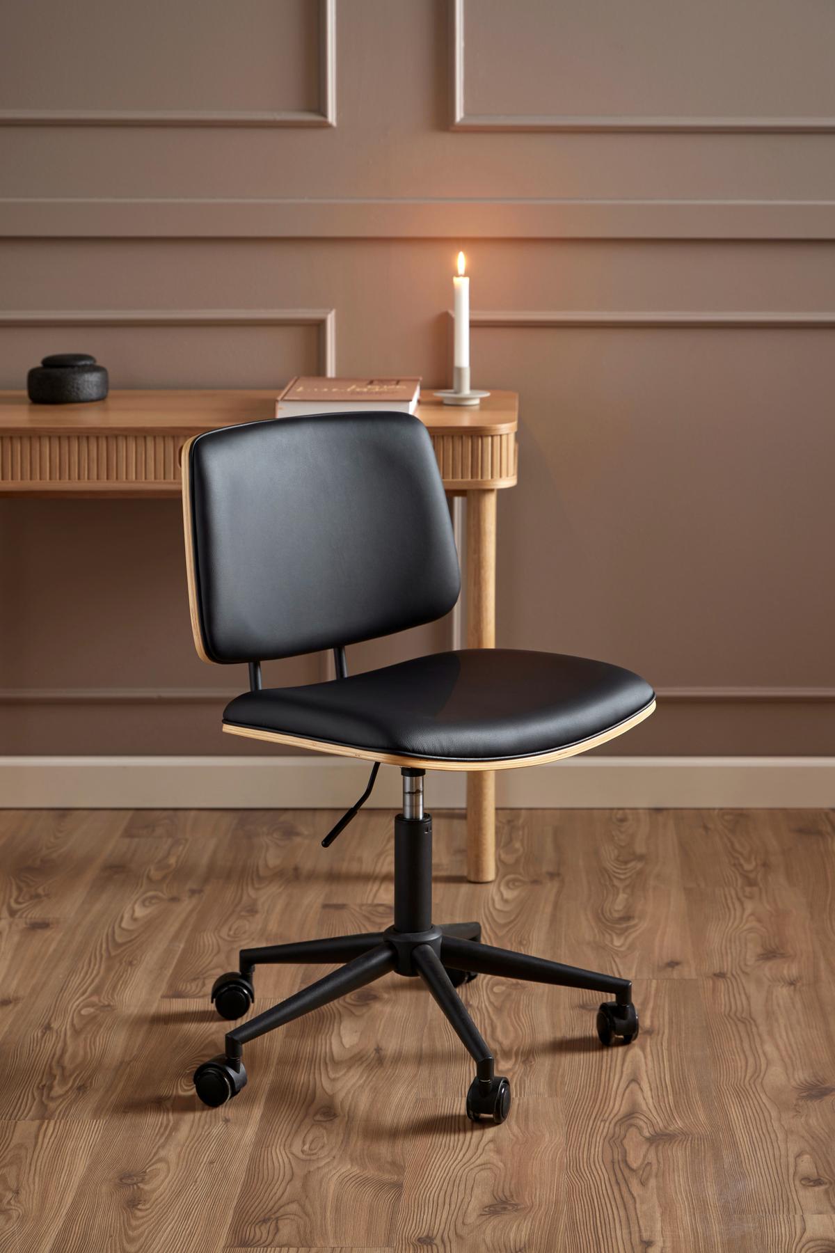Drehstuhl Owen 0000104826 - Eichefarben/Multicolor, Design, Holz/Holzwerkstoff (48,5/91/54cm) - MID.YOU