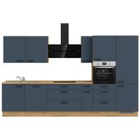 Küchenleerblock Easytouch High-Line, H12 Re. - Blau/Eichefarben, MODERN, Holzwerkstoff (360cm) - Nobilia