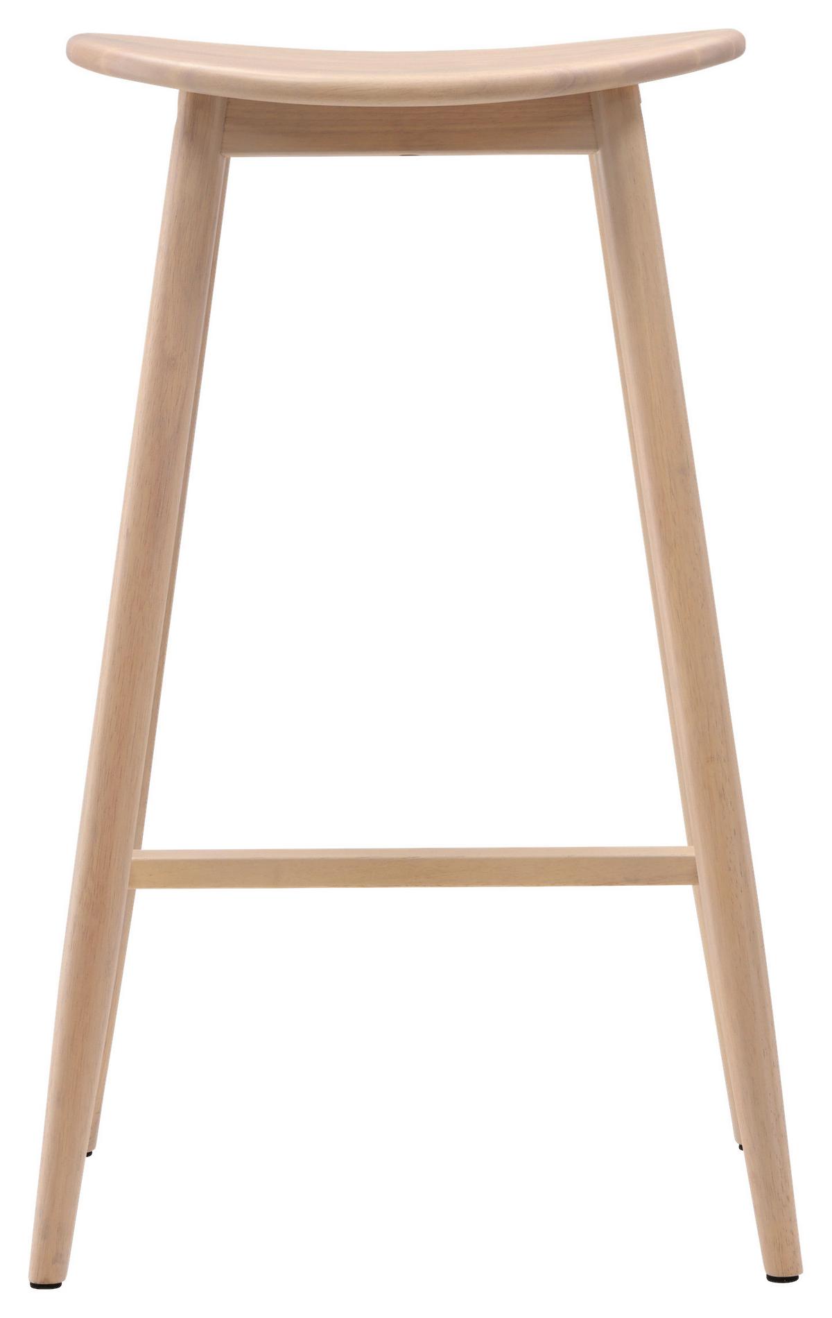 Barhocker Orust - Beige, Design, Holz (43,5/76,5/37cm) - Livetastic