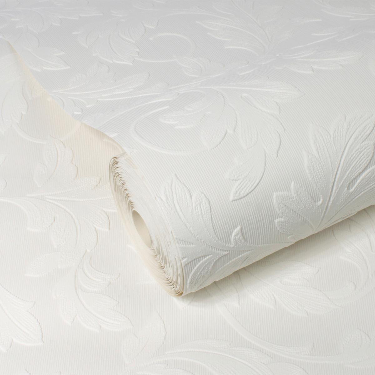 Überstreichbare Tapete 5280545 - Weiß, Basics, Papier/Kunststoff (52/1000cm)