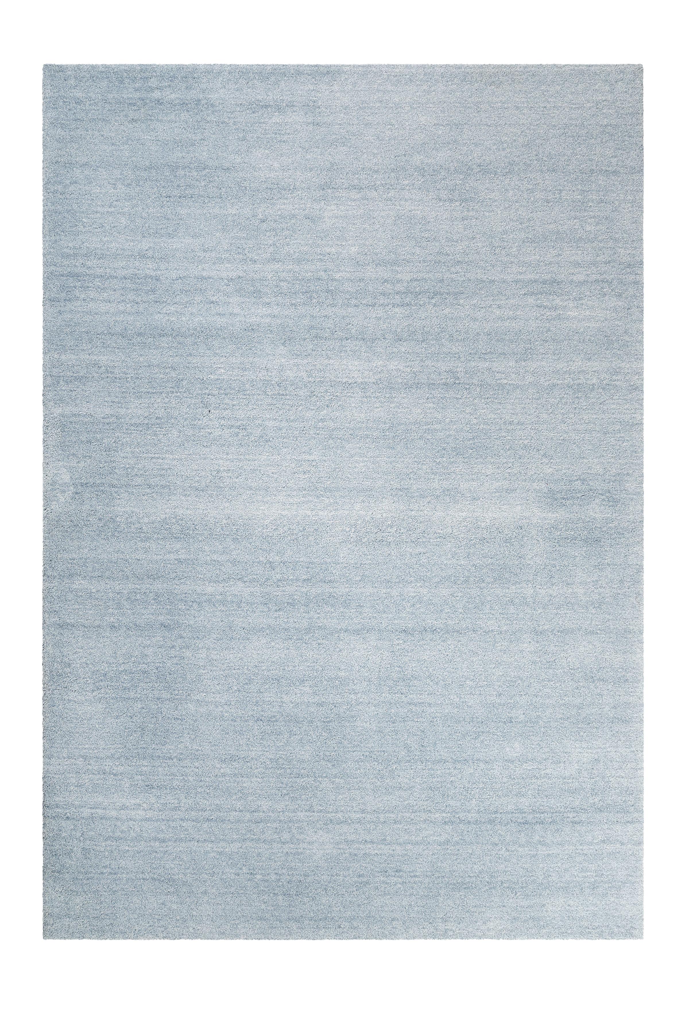 Hochflor Teppich Hellblau Loft 130x190 cm - Hellblau, Basics, Textil (130/190cm) - Esprit