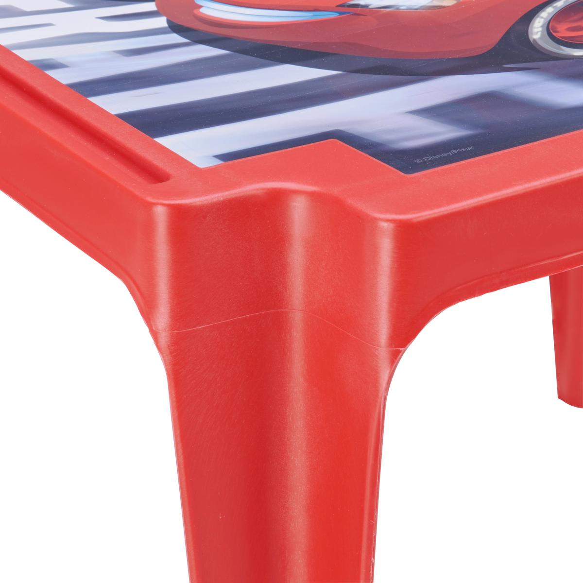 Kindertisch Cars Rot Kunststoff wetterfest - Rot, MODERN, Kunststoff (55/50/44cm)