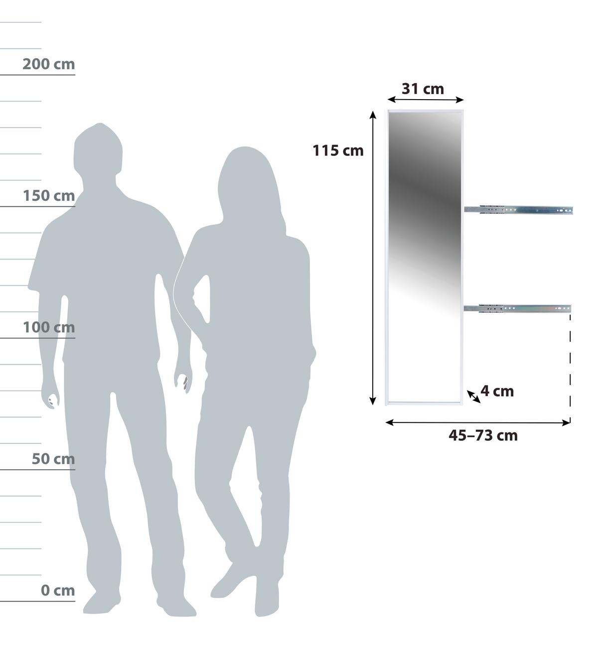 ZRCADLO UNIVERSAL - sklo (31/115/4cm)