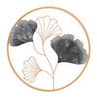 Wanddeko Simpl Goldfarben, Grau B: 45,5 cm - Goldfarben/Grau, Basics, Metall (45.5/45.5/3.5cm)