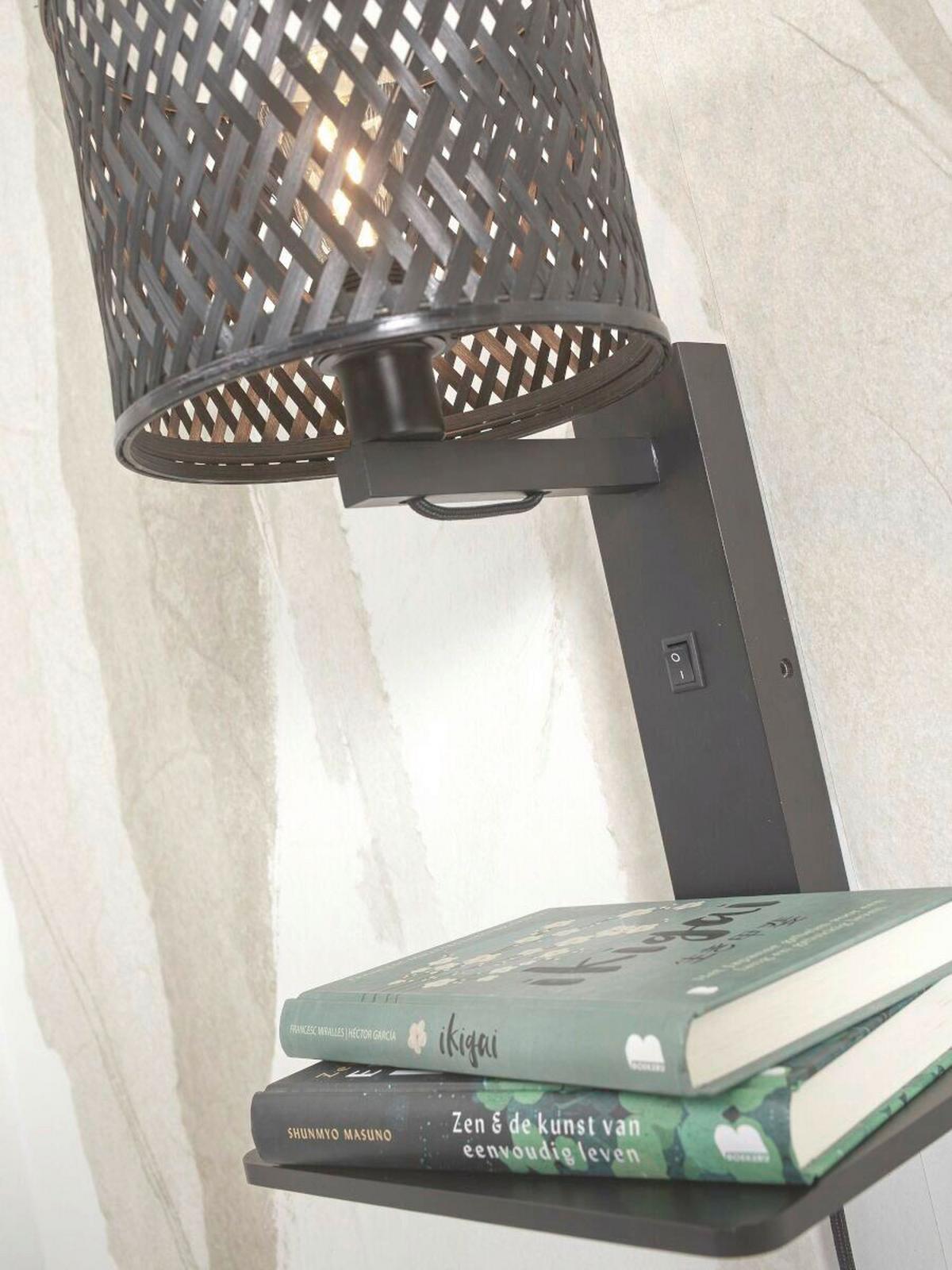 Wandleuchte Java/W1/B/1815/B - Schwarz, Trend (30/22/52cm) - Good & Mojo