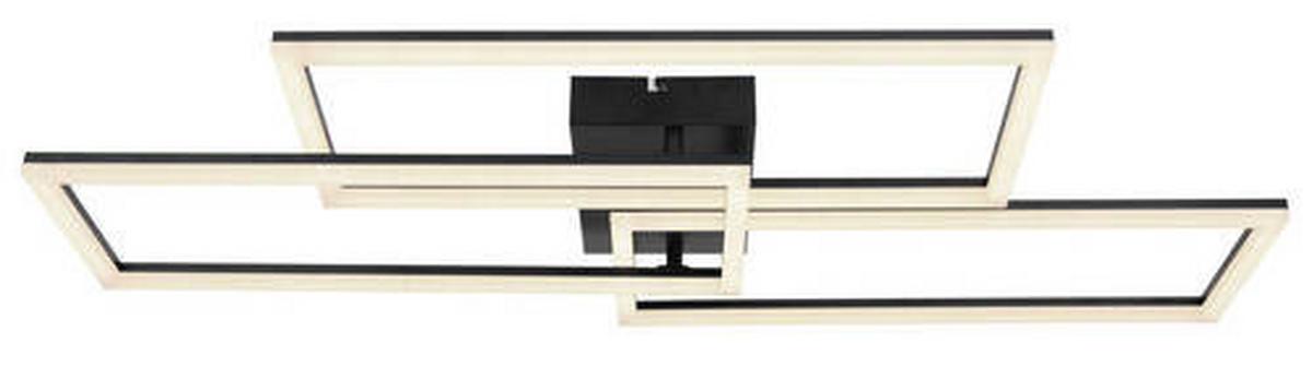 LED-Deckenleuchte 67247-58sh - Opal/Schwarz, Design (90/40/8cm) - Globo
