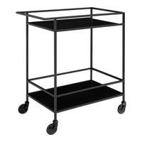 Servierwagen Vita Schwarz B: 40 Cm - Schwarz, Basics, Holzwerkstoff/Metall (40/79/68cm)