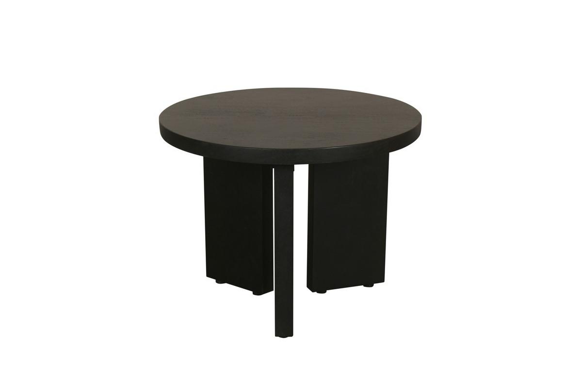 Beistelltisch Round Schwarz D: 40 cm - Schwarz, Design, Holz (40/30/40cm) - MID.YOU