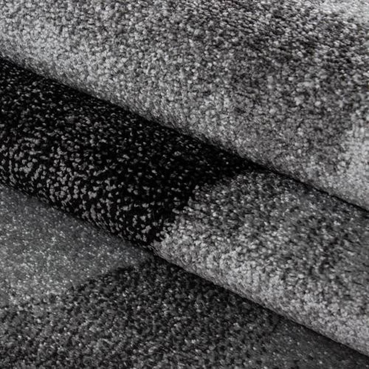 Webteppich Schwarz Naturfaser Lucca 200x290 cm - Schwarz, Trend, Textil (200/290cm)