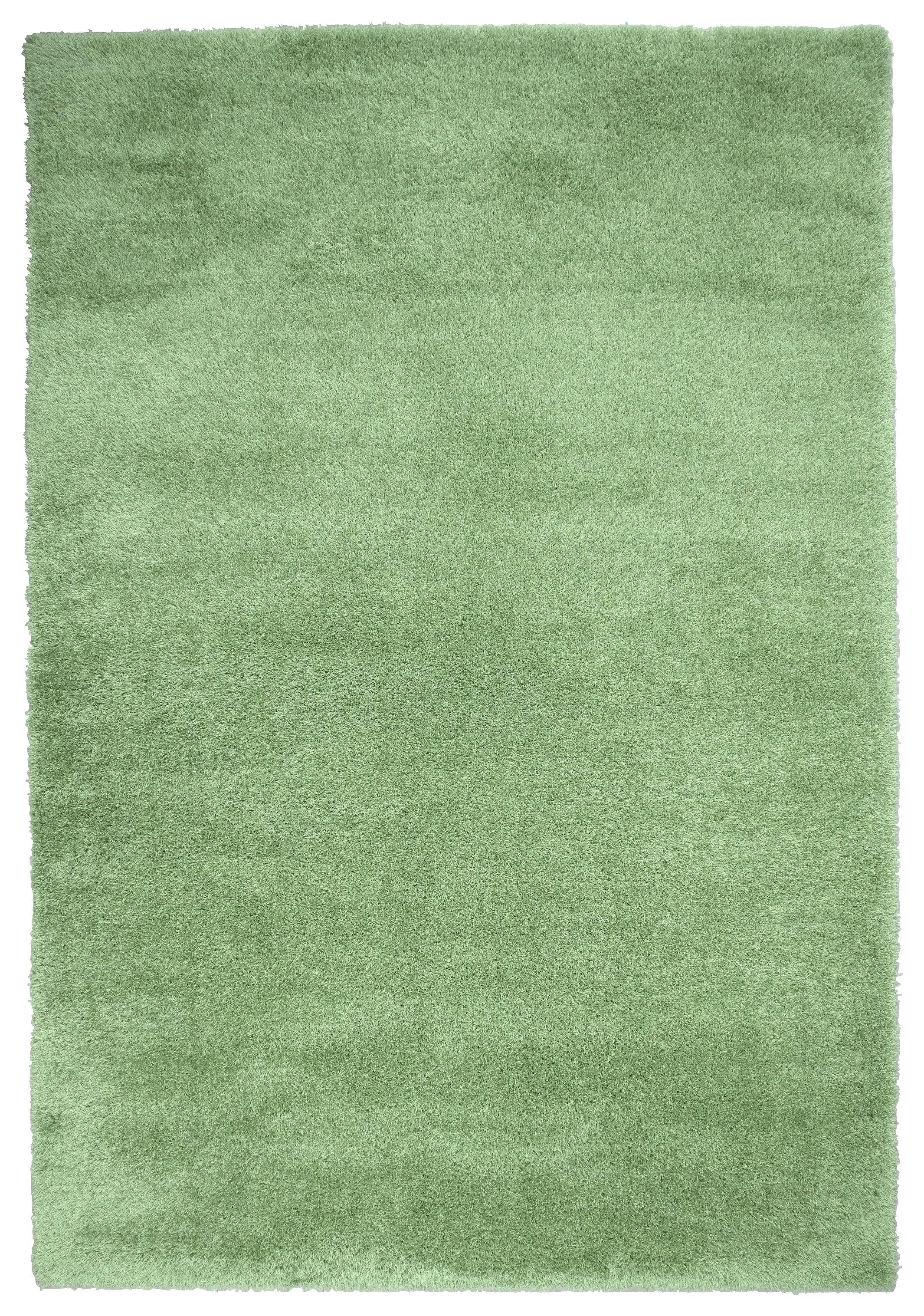Hochflorteppich Nobel Micro 60/115 - Grün, MODERN, Textil (60/115cm)