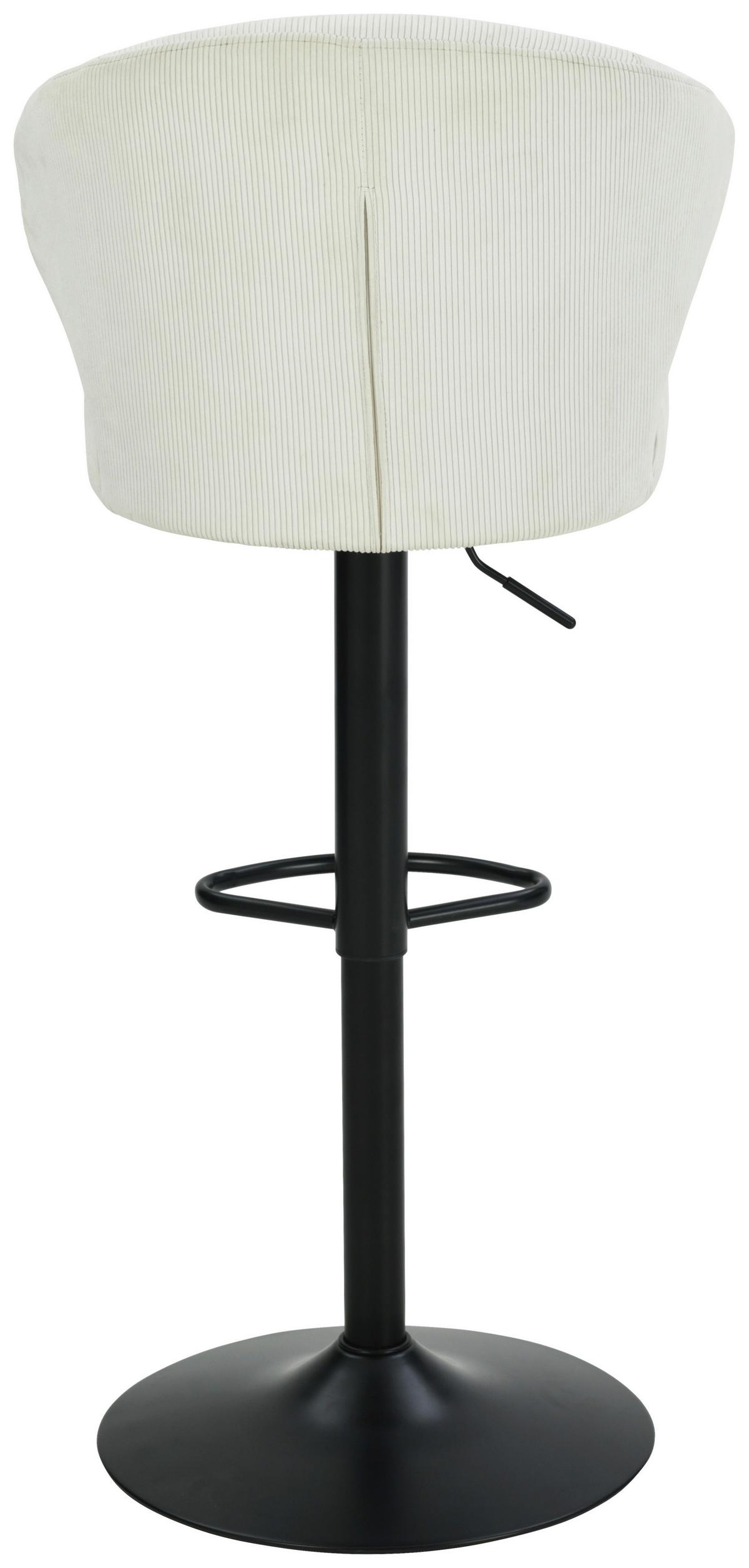 BAROVÁ ŽIDLE JANA CORD - černá/béžová, Moderní, kov/dřevo (54/110,5/93,5/56cm) - Based