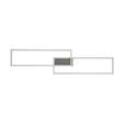 LED-Deckenleuchte Suna - Alufarben/Nickelfarben, MODERN, Kunststoff/Metall (93/22/6,5cm) - Luca Bessoni