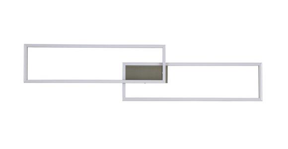 LED-Deckenleuchte Suna - Alufarben/Nickelfarben, MODERN, Kunststoff/Metall (93/22/6,5cm) - Luca Bessoni