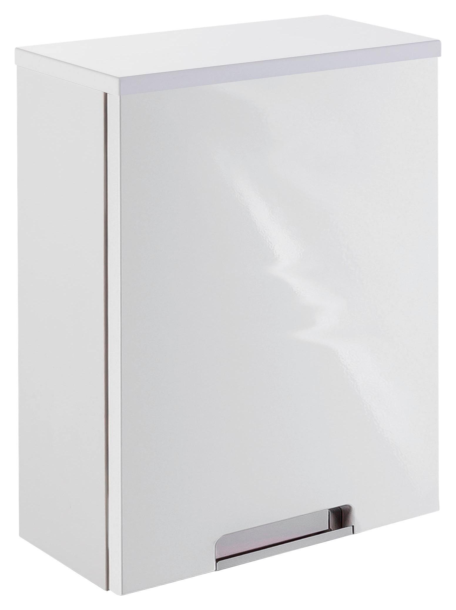 Hängeschrank Mit 1 Tür Mars B. 33 cm Weiß - Weiß, MODERN, Holzwerkstoff (33,0/46,5/16,5cm) - MID.YOU