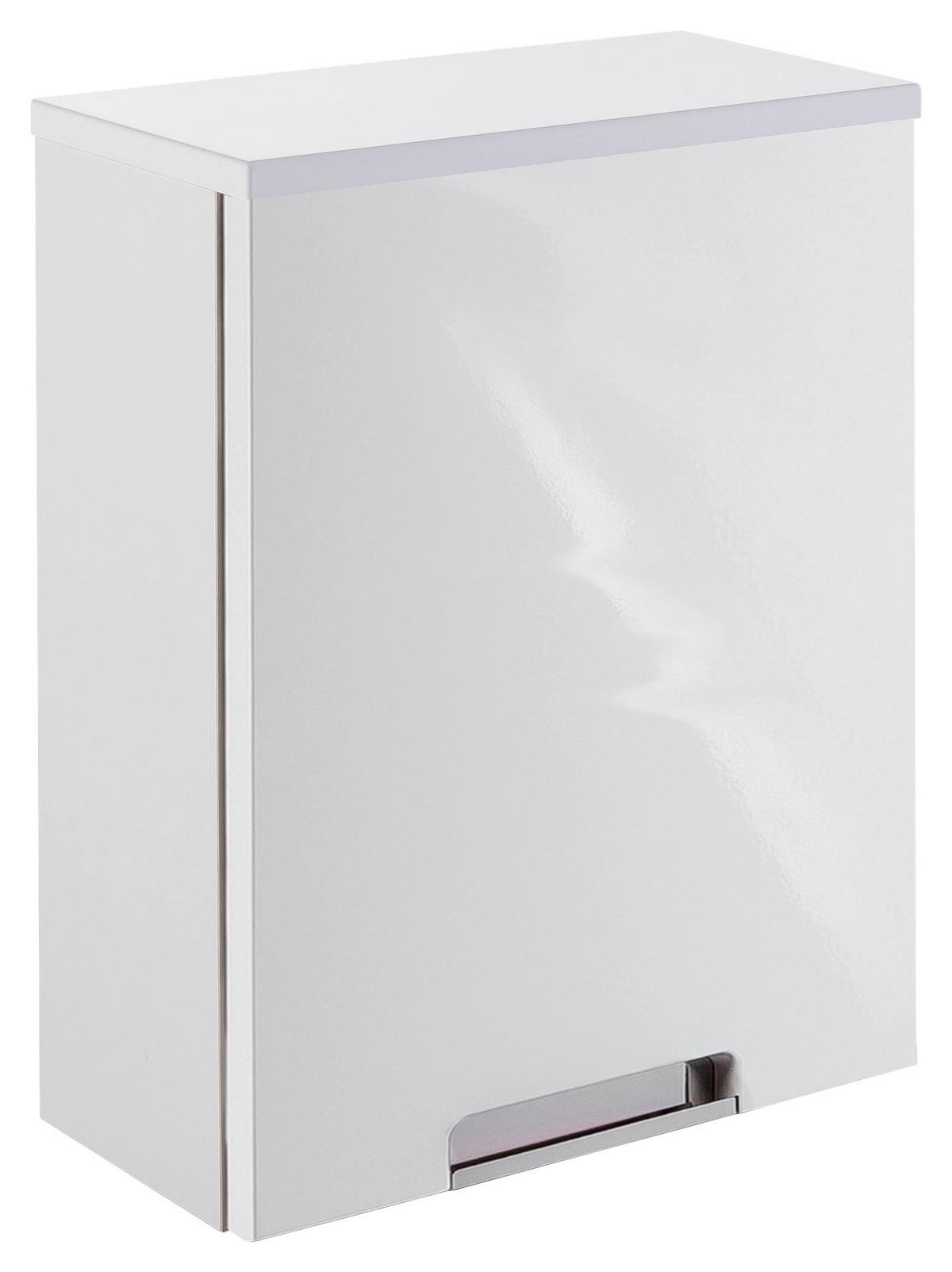 Hängeschrank Mit 1 Tür Mars B. 33 cm Weiß - Weiß, MODERN, Holzwerkstoff (33,0/46,5/16,5cm) - MID.YOU