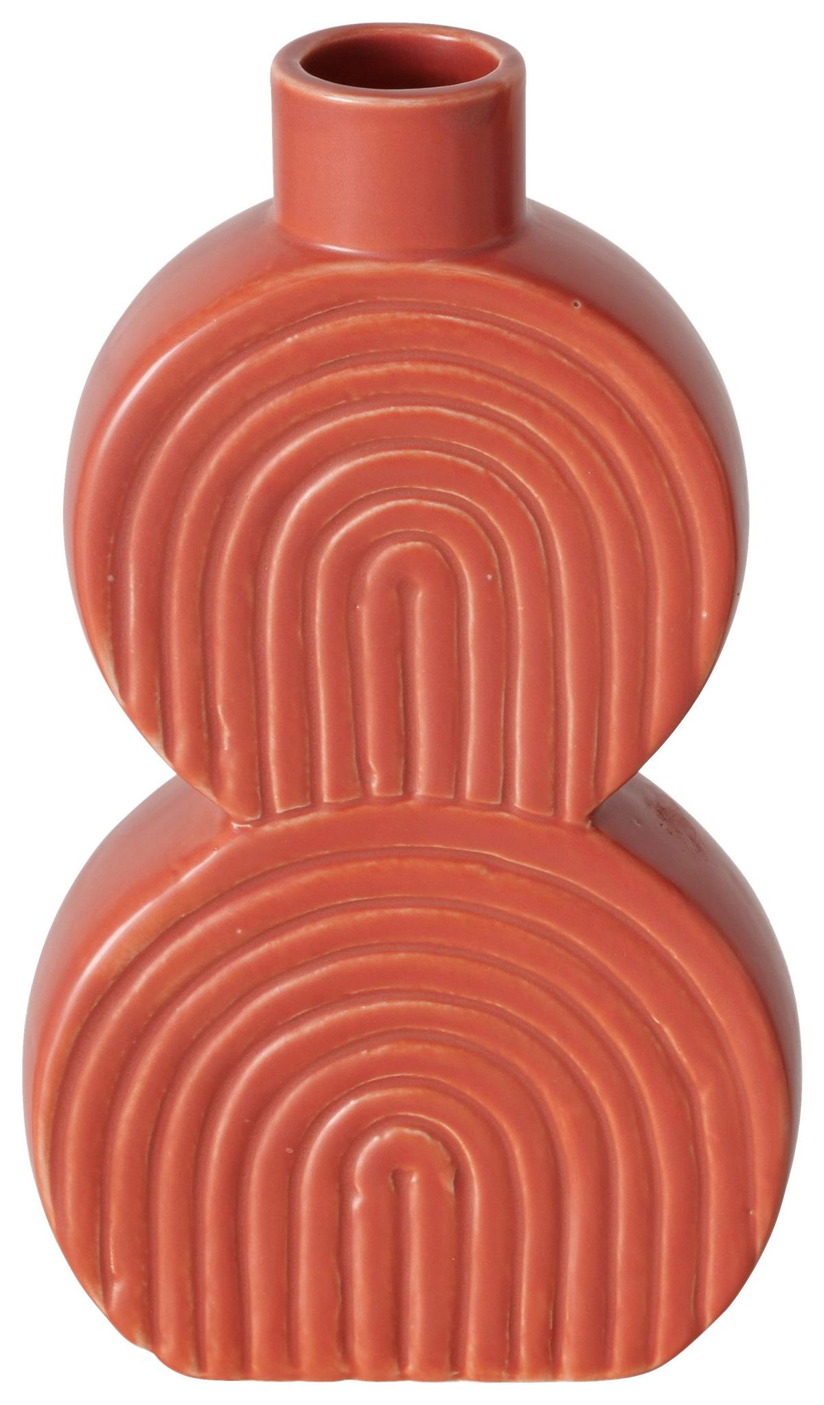 Váza BRENDA I - oranžová, Modern, keramika (11,5/4/20cm) - Mömax