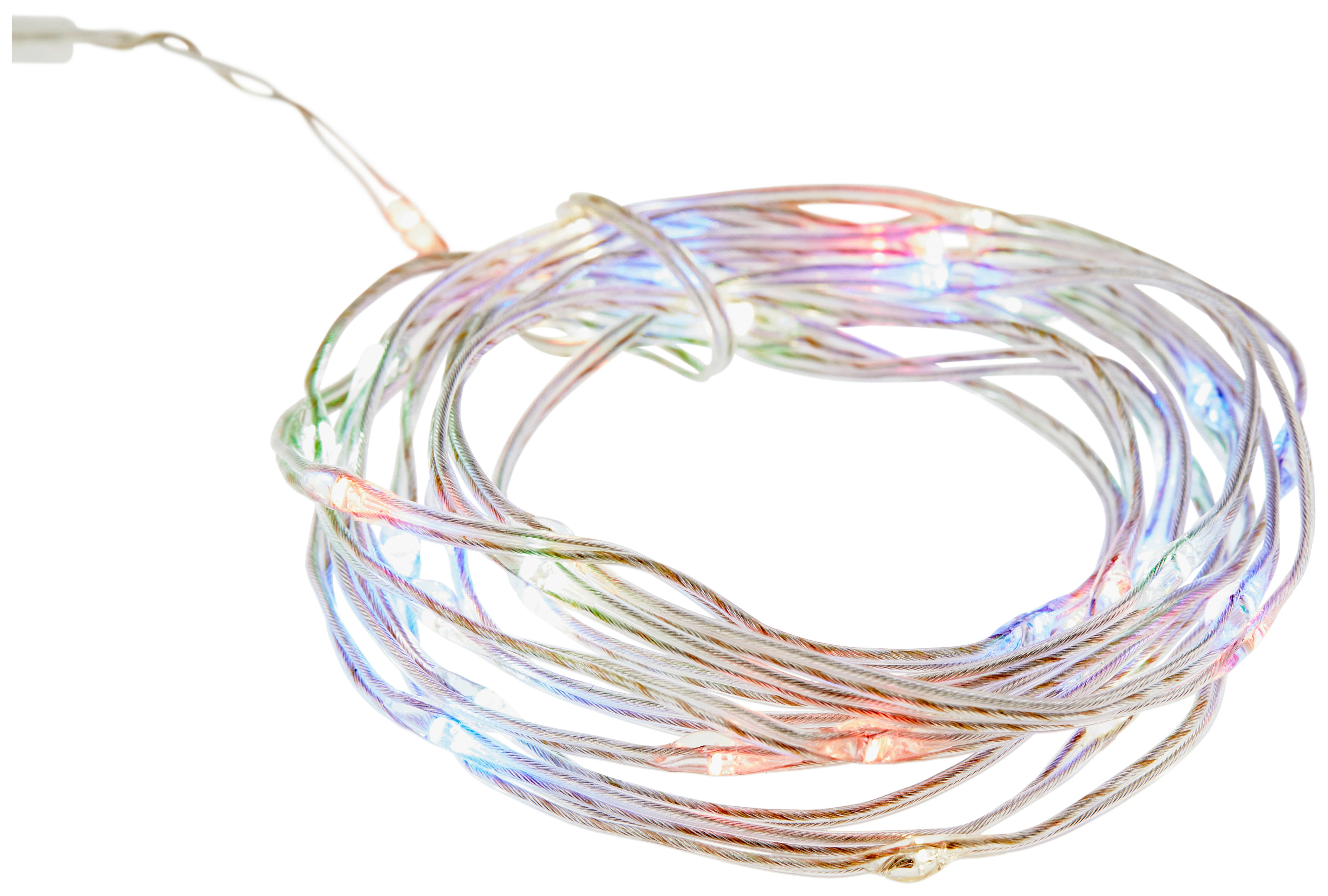 Lichterkette Bunt L: ca. 2,05 m - Multicolor, Basics, Kunststoff (6ml)