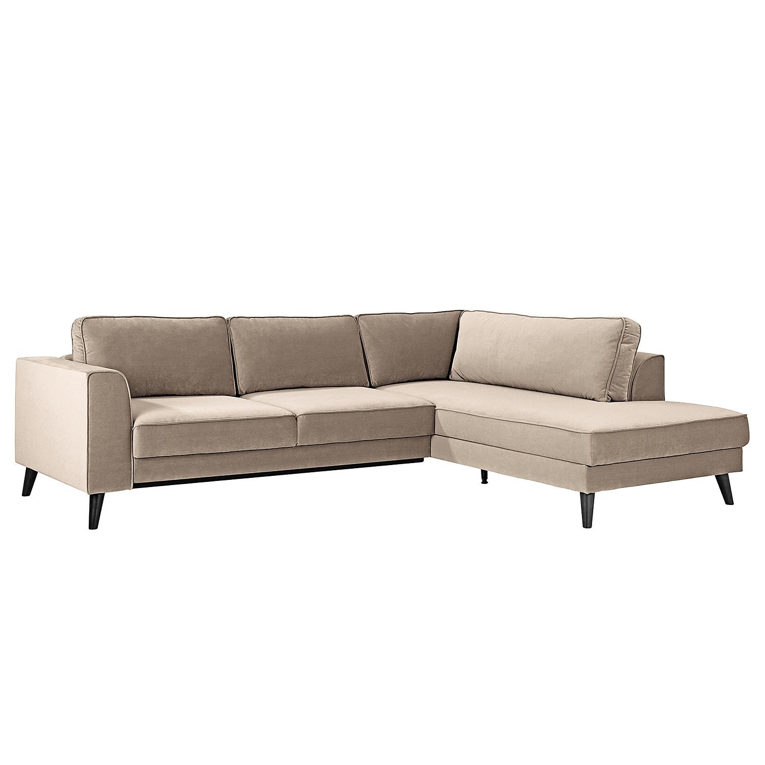 Ecksofa Lumber Jack Hellgrau S: 260x201 Cm - Wengefarben/Hellgrau, MODERN, Textil (260/201cm) - Trendmanufaktur