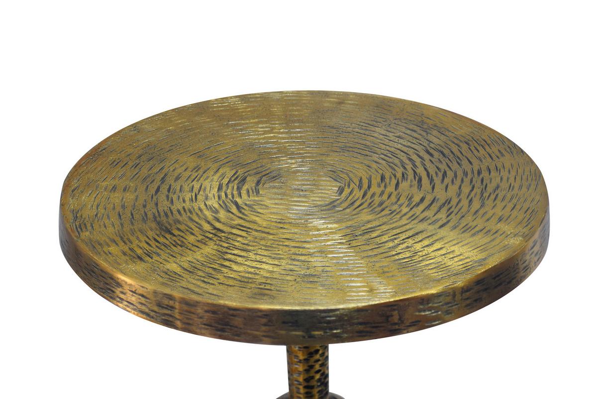 BEISTELLTISCH Goldfarben L: 30cm - Goldfarben, Design, Metall (30/30/56cm) - Livetastic