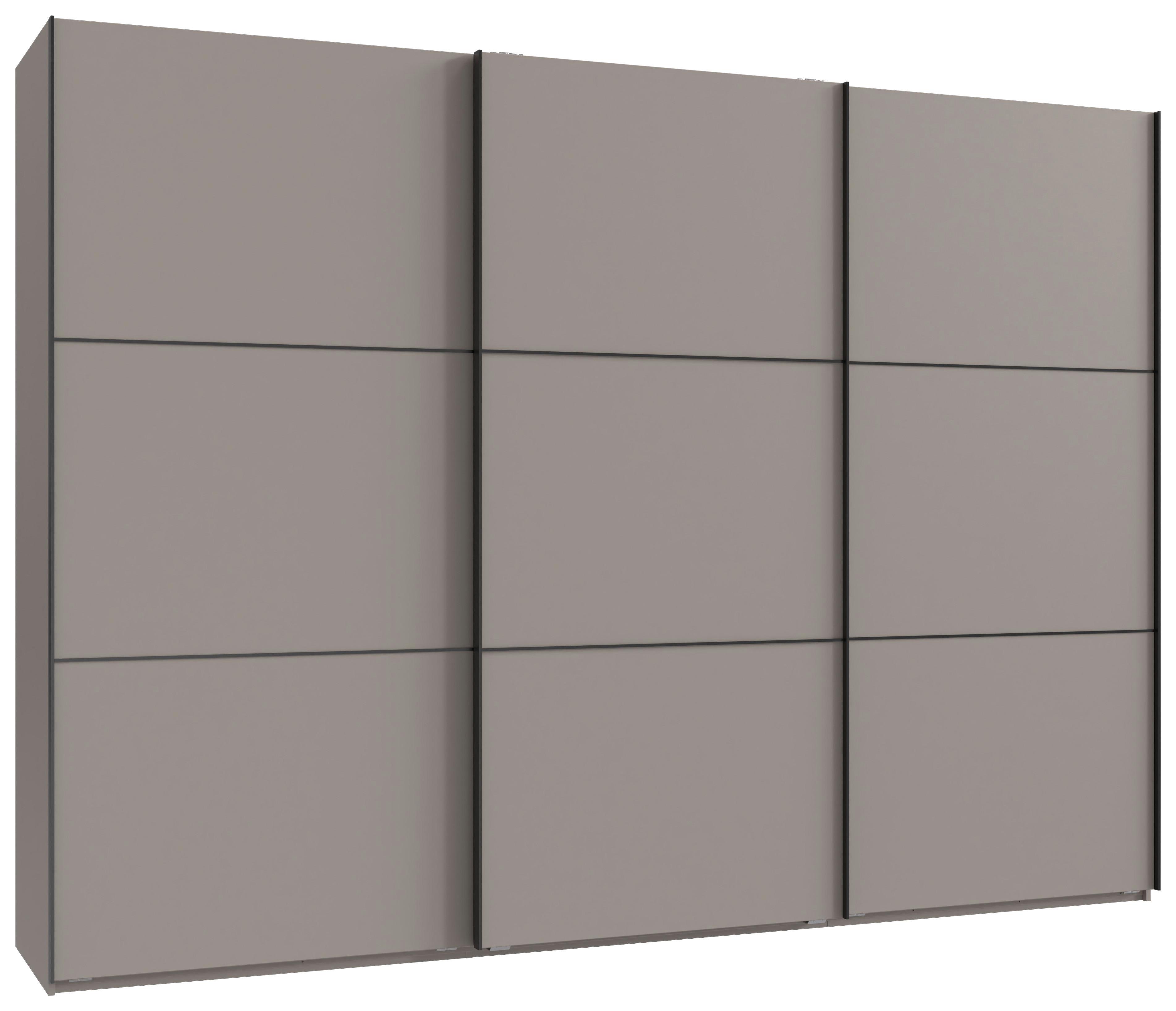 Schwebetürenschrank Indian A Saharagrau Dekor, B: 300 cm - Sahara, KONVENTIONELL, Holzwerkstoff (300/216/65cm)