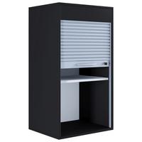 Aktenschrank Aktos L versperrbar Schwarz B: 50 cm - Schwarz/Grau, MODERN, Holzwerkstoff/Kunststoff (50/93/40cm) - MID.YOU