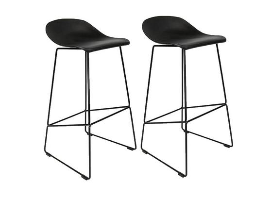 Barhocker-Set August 2-Er Set Schwarz - Schwarz, Basics, Kunststoff/Metall (48/89/47cm) - Livetastic Barhocker-Set August 2-Er Set Schwarz - Schwarz, Basics, Kunststoff/Metall (48/89/47cm) - Livetastic