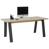 Psací stůl DAVINCI černá/dub - černá/barvy dubu, Moderní, kov/kompozitní dřevo (172/75/80cm) - Mömax